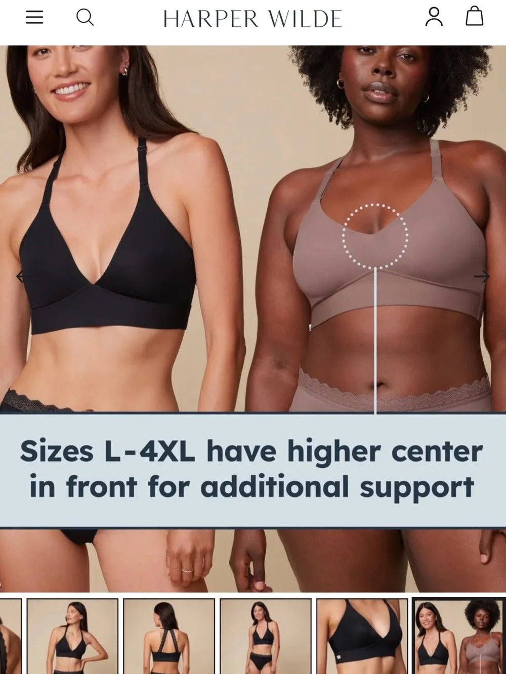 NWT Harper Wilde Bliss Lace Triangle Bralette Size 3XL Burgundy